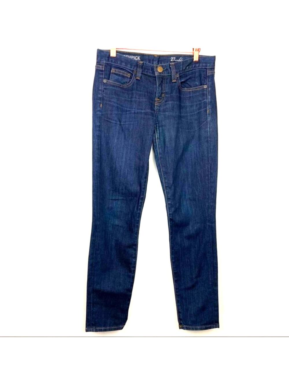 J Crew | Toothpick Jeans Medium Wash 27 Ankle